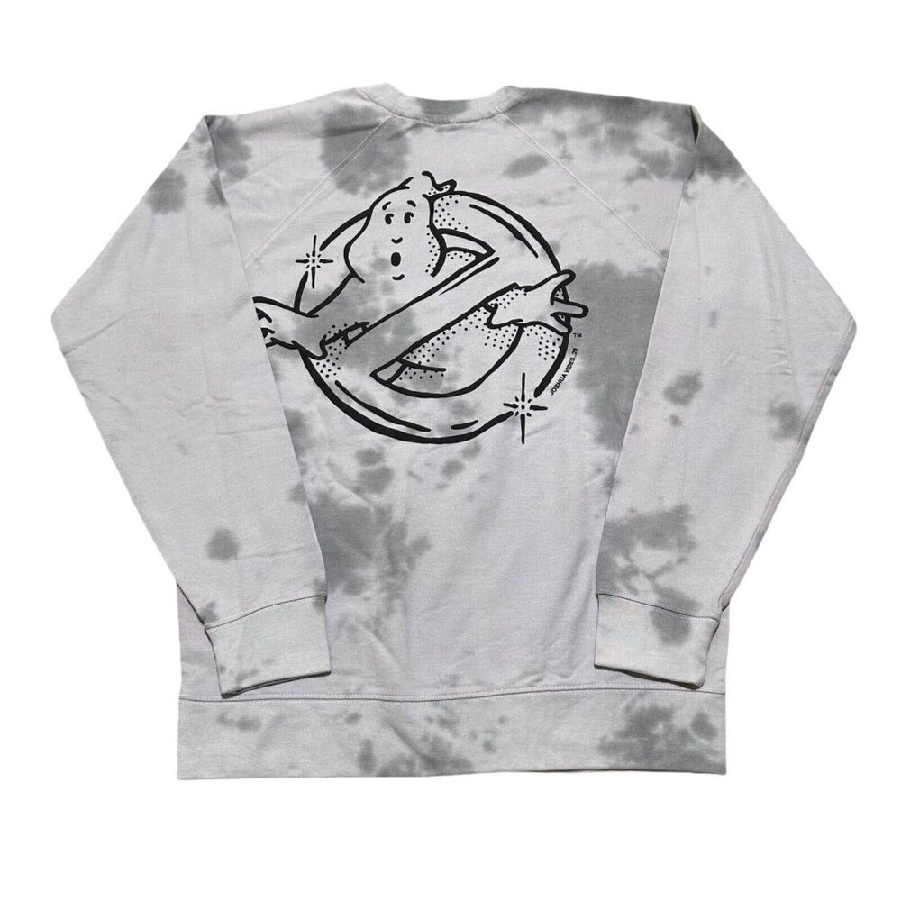 Urban Outfitters Size S Joshua Vides Ghostbusters‎ Gray Pullover Crew Sweatshirt